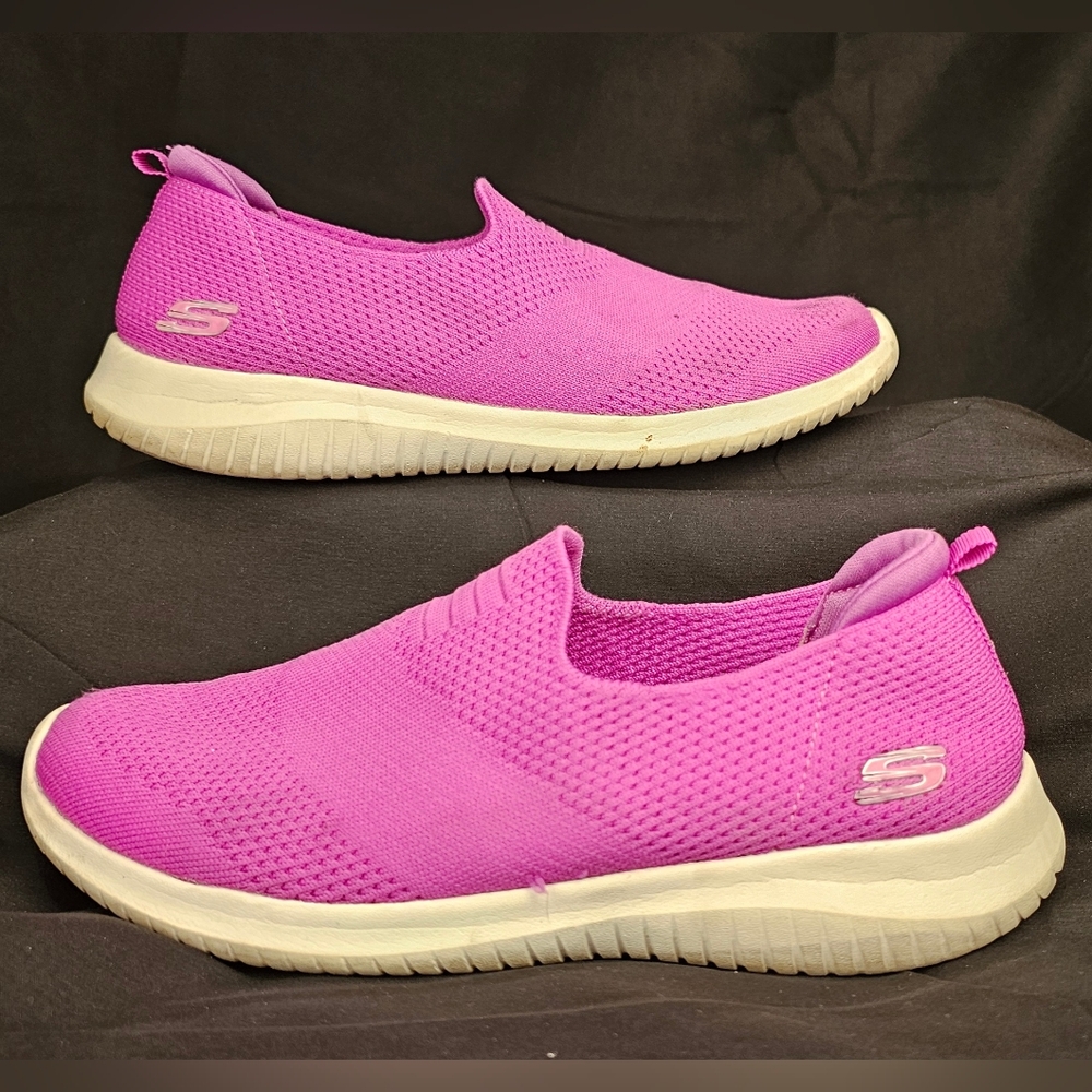 Skechers Women's Vibrant Pink Slip-On Sneakers